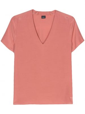 Блуза с v-образно деколте Fay розово