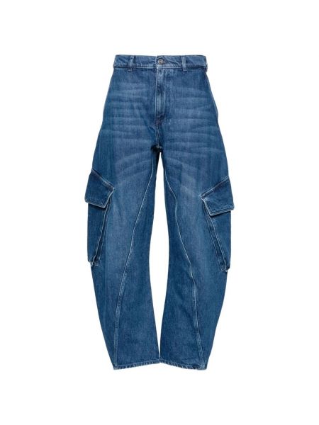 Jeansy relaxed fit Jw Anderson niebieskie