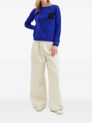 Pullover mit rundem ausschnitt mit taschen Chinti & Parker blau