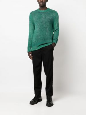 Sweter z okrągłym dekoltem Avant Toi zielony