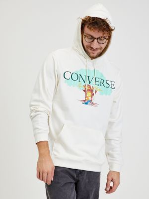 Bluza z kapturem Converse szara