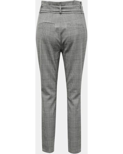 Kostkované kalhoty Vero Moda šedé