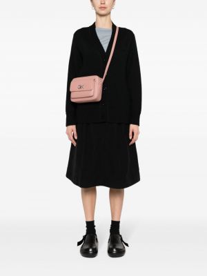Leder schultertasche mit print Calvin Klein