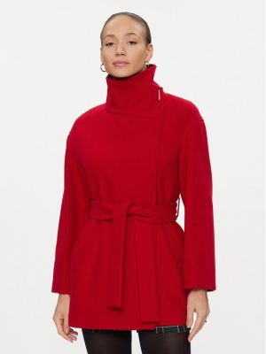 Cappotto di lana Liu Jo rosso