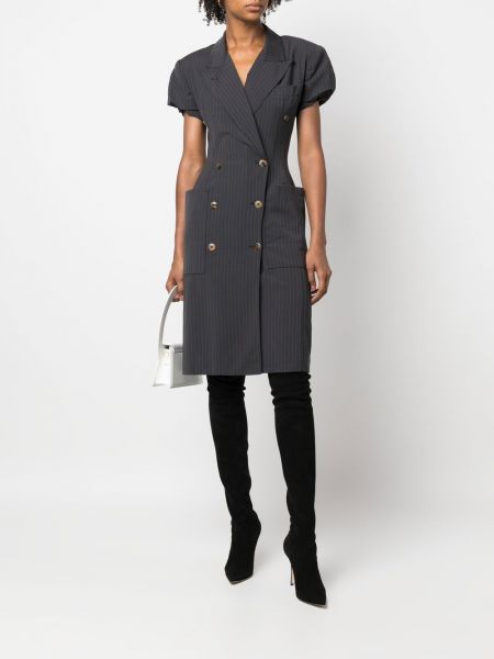 Dryžuotas suknele Jean Paul Gaultier Pre-owned pilka