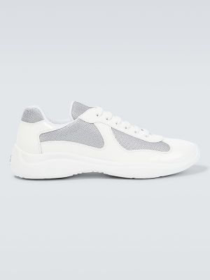 Sneakers di pelle Prada bianco
