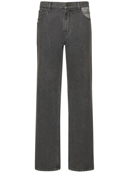 Bavlnené džínsy s rovným strihom Gauchere sivá