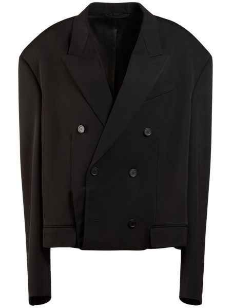 Blazer i ull Balenciaga svart