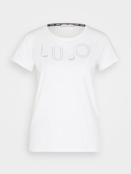 Koszulka z nadrukiem Liu Jo Jeans biała