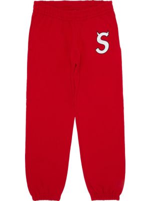Спортивные штаны Supreme красные