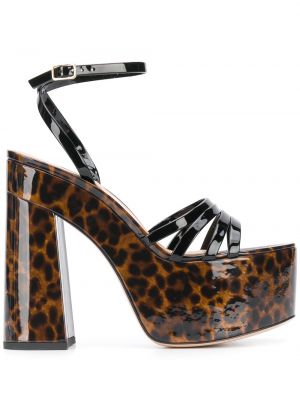 Sandali z leopardjim vzorcem Gianvito Rossi