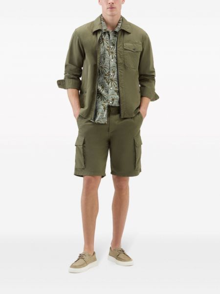 Košile s potiskem s tropickým vzorem Woolrich zelená