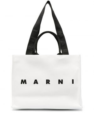 Shopper handtasche mit print Marni