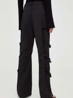 Kalhoty s vysokým pasem Gestuz černé