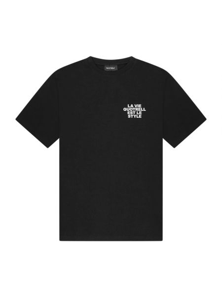 Oversize t-shirt mit rundem ausschnitt Quotrell schwarz