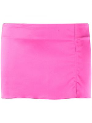 Saténové mini sukně Loulou růžové