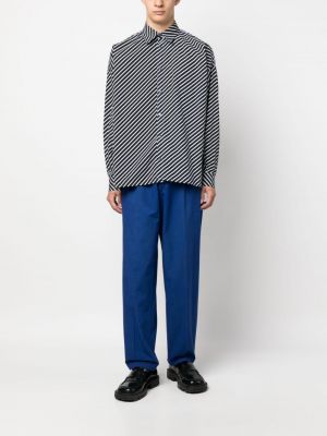 Proste spodnie Yohji Yamamoto Pre-owned niebieskie