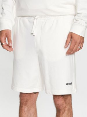 Priliehavé športové šortky Sprandi biela