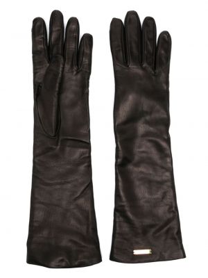 Rękawiczki skórzane Giuliva Heritage czarne