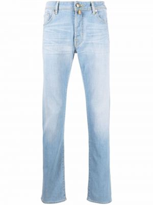 Slim fit skinny fit-jeans Jacob Cohën blå