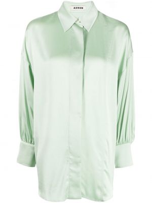 Σατέν πουκάμισο Aeron πράσινο