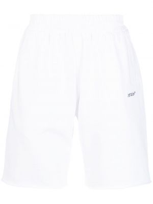 Pantaloncini sportivi con stampa Off-white bianco