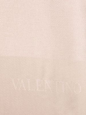 Echarpe à imprimé Valentino Garavani rose