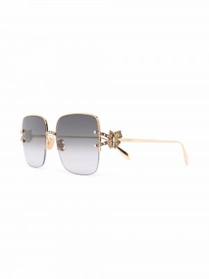 Oversize sonnenbrille Alexander Mcqueen Eyewear gold