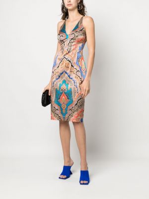 Šaty bez rukávů s potiskem s paisley potiskem Dolce & Gabbana Pre-owned modré