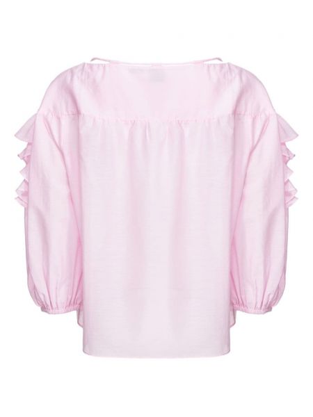Seiden bluse aus baumwoll Pinko pink
