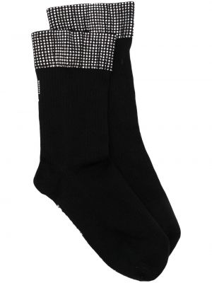 Čarape sa šiljcima s kristalima Wolford crna