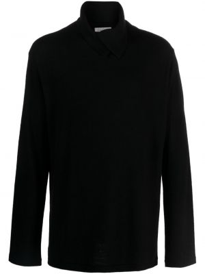 Sweter wełniany Yohji Yamamoto czarny