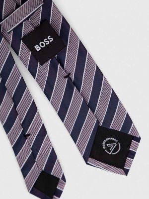 Краватка Boss фіолетова