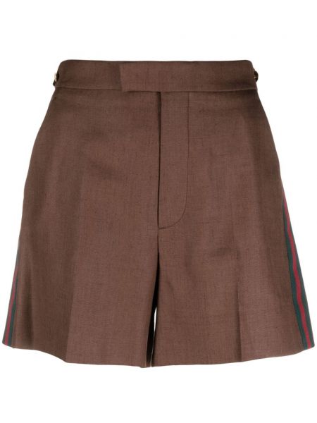 Stribet bermudashorts Gucci brun