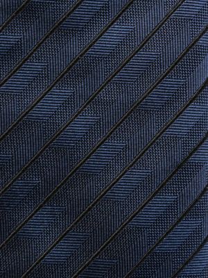 Pruhovaná kravata Emporio Armani modrá