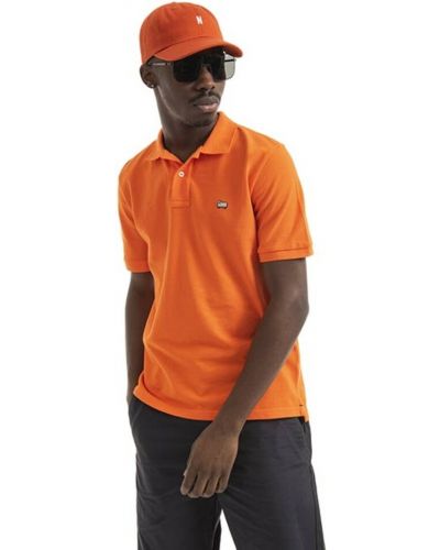 T-shirt Woolrich, pomarańczowy