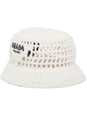 Kepurė Prada balta