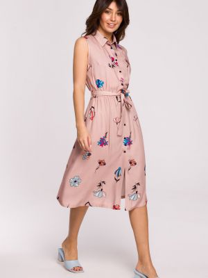 Kvetinové šaty Bewear ružová