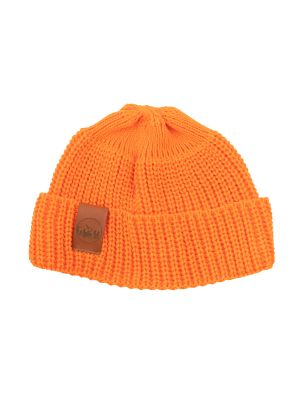 Pletená bavlnená čiapka Kabak oranžová