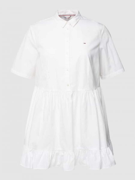 Sukienka koszulowa Tommy Jeans Curve biała