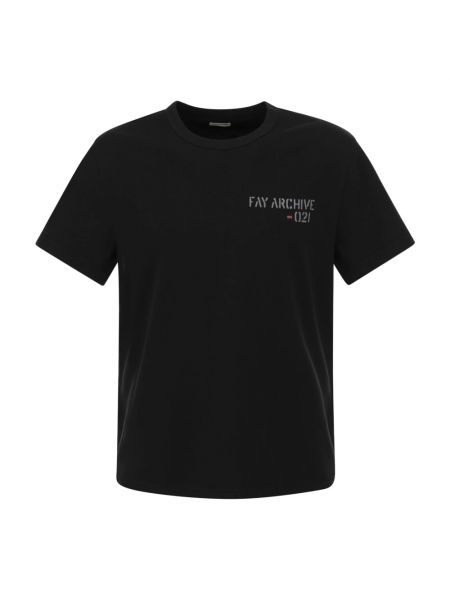 T-shirt mit print Fay schwarz