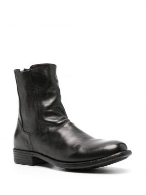 Ankle boots en cuir Officine Creative noir