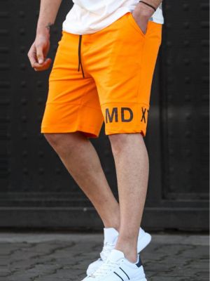 Bermuda kratke hlače s potiskom Madmext oranžna
