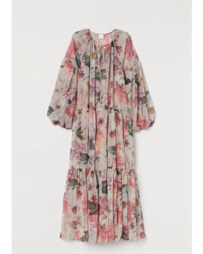 Шифоновое платье в цветочный принт H&m