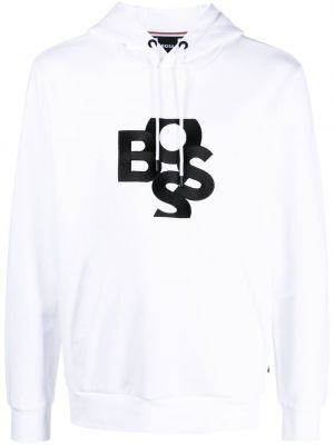 Hoodie Boss vit