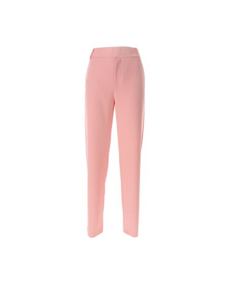 Szerokie spodnie Moschino różowe