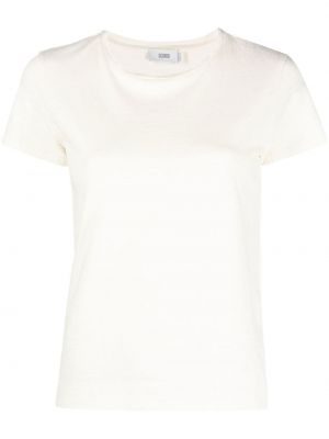 T-shirt en coton avec manches courtes Closed blanc