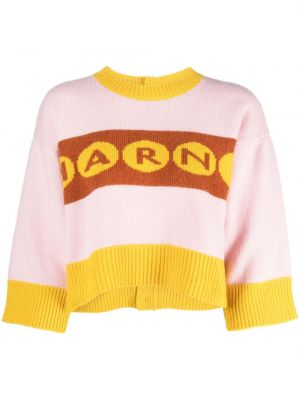 Пуловер Marni розово