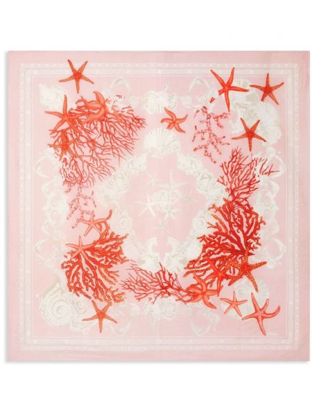 Foulard à imprimé à motif étoile Versace rouge