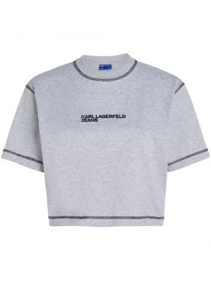 T-krekls ar izšuvumiem Karl Lagerfeld Jeans